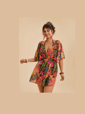 Saída de Praia Plus Size Flora
