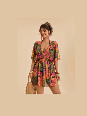 Saída de Praia Plus Size Flora