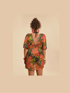 Saída de Praia Plus Size Flora