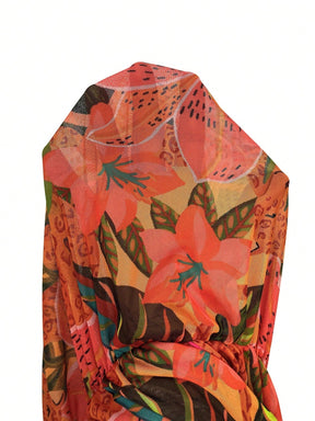 Saída de Praia Plus Size Flora