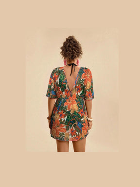 Saída de Praia Plus Size Flora