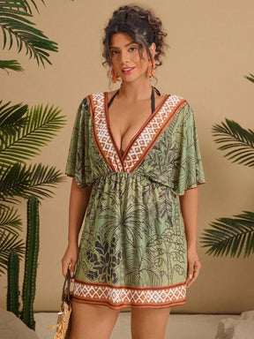 Saída de Praia Plus Size Flora