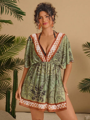 Saída de Praia Plus Size Flora