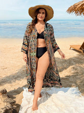 Saída de Praia Plus Size Girassol
