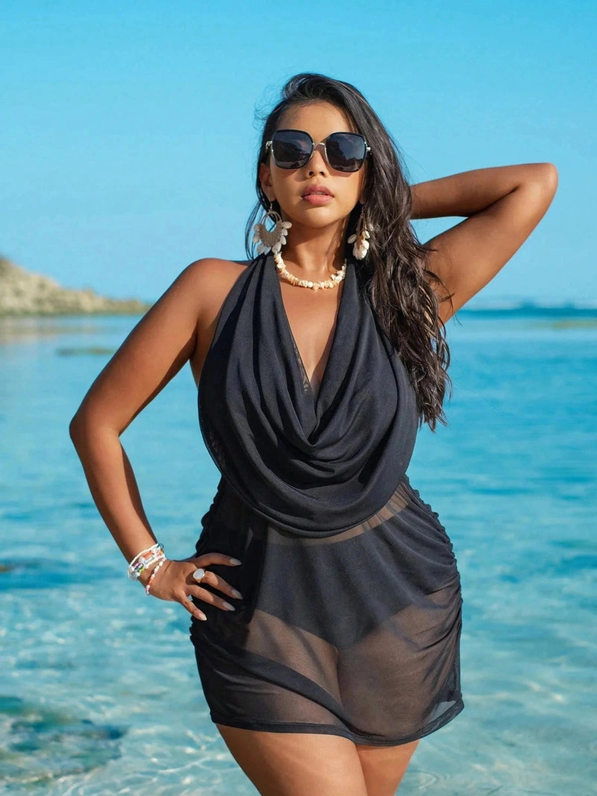 Saída de Praia Plus Size Marina