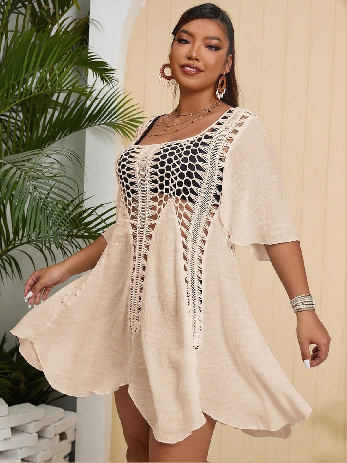 Saída de Praia Plus Size Sofia